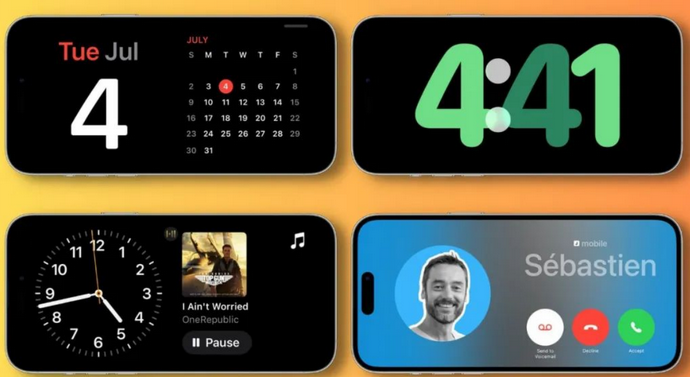 运河苹果手机维修分享iOS17横屏充电待机显示有什么好处 