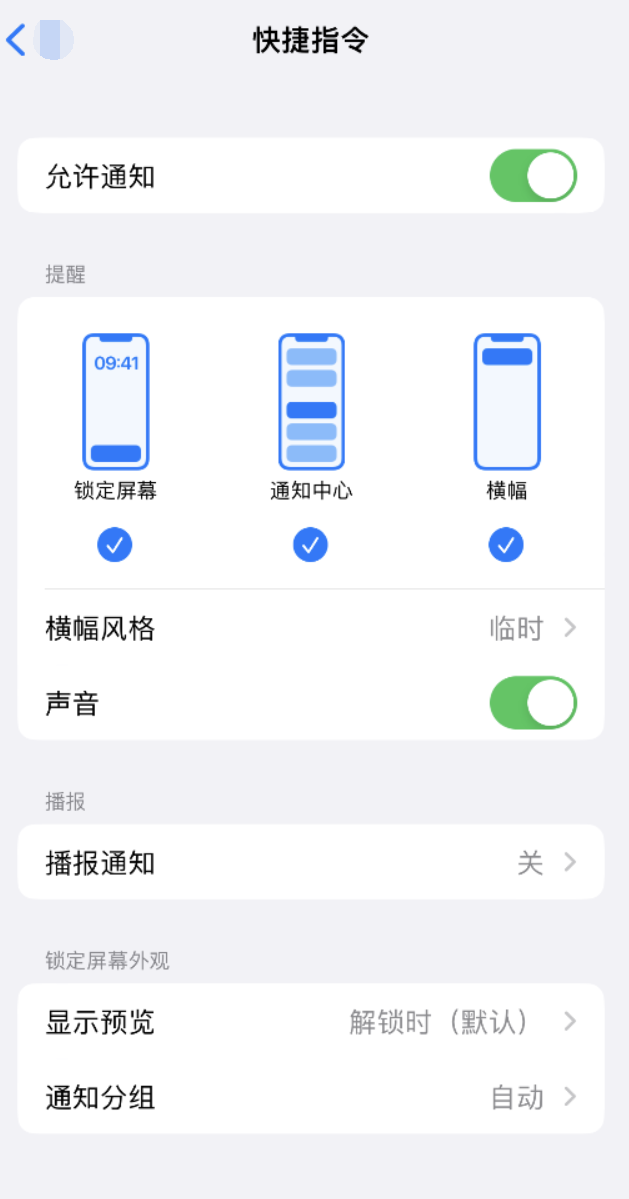 运河苹果手机维修分享如何在 iPhone 上关闭快捷指令通知 