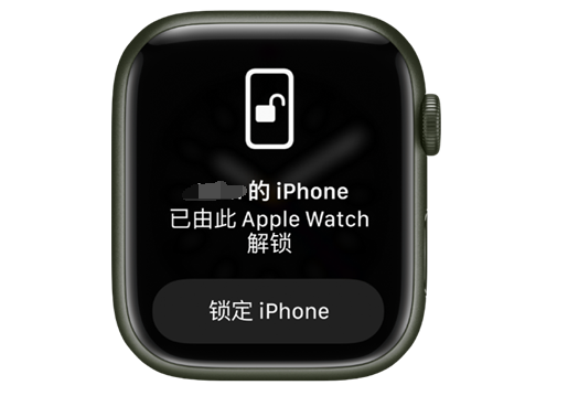 运河苹果手机维修分享用 AppleWatch 解锁配备面容 ID 的 iPhone方法 