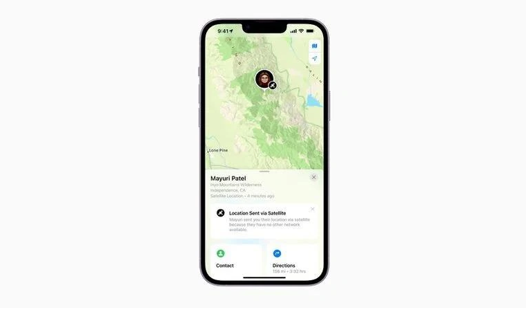 运河苹果14维修分享iPhone14系列中 FindMy功能通过卫星分享位置方法教程 