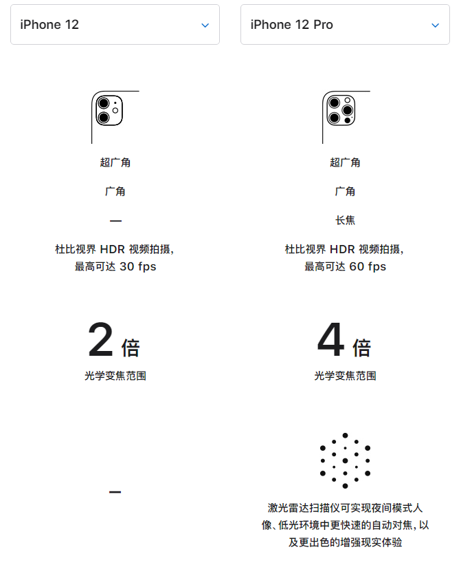 运河苹果手机维修分享苹果 iPhone 12 与 iPhone 12 Pro 选哪款 